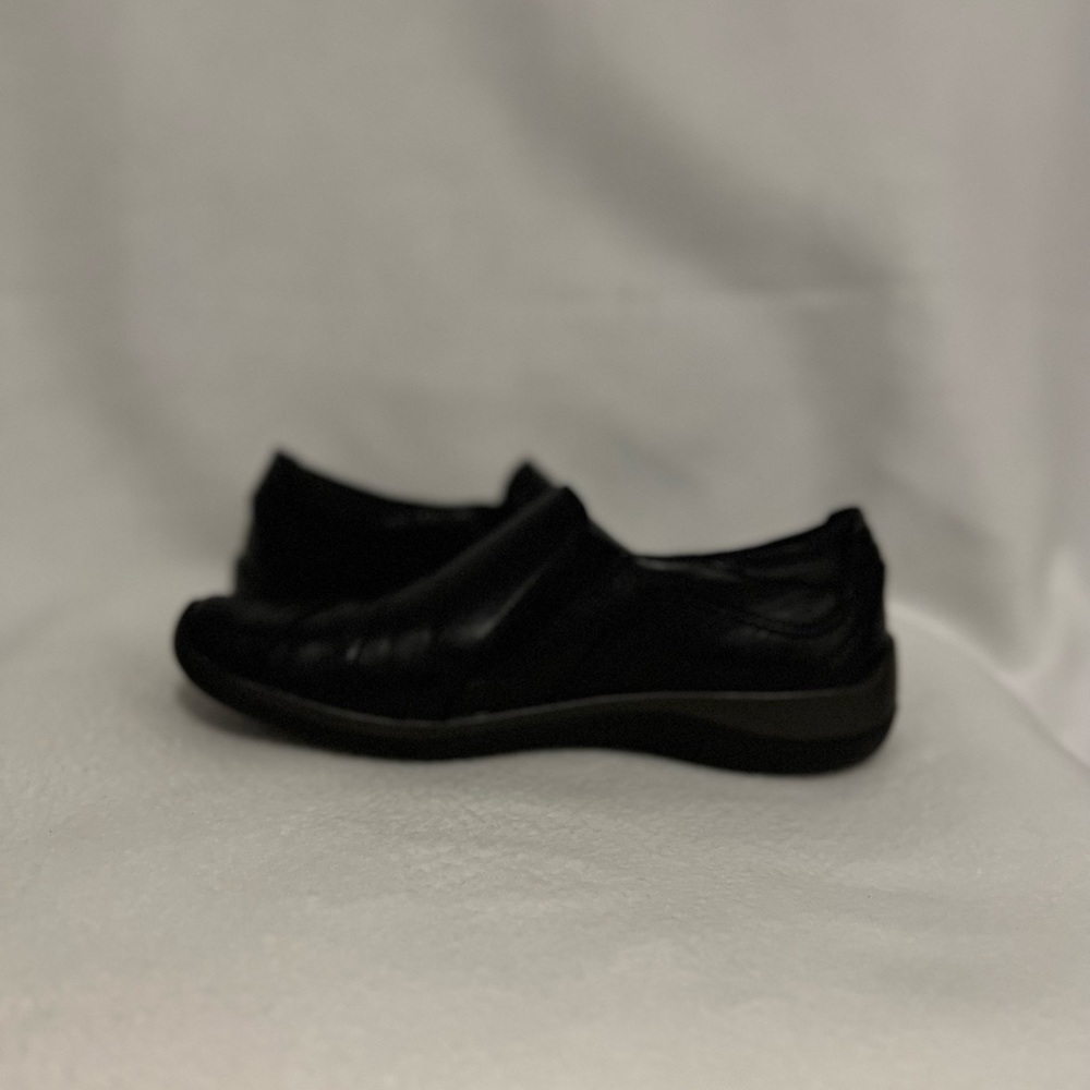 Earth Size 9N Kaar Haluk Leather Black Slip-On Shoes - Picture 5 of 15